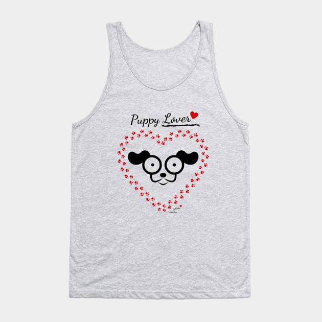 Puppy Lover Tank Top by Phebe Phillips